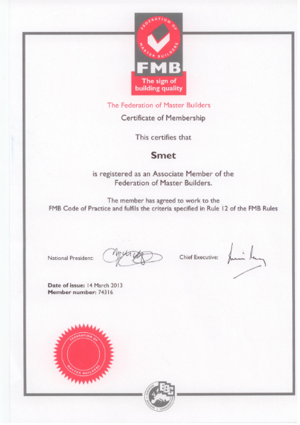 FMB certificate