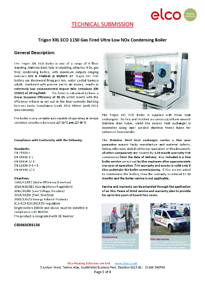 Technical Submission - Trigon XXL ECO 1150