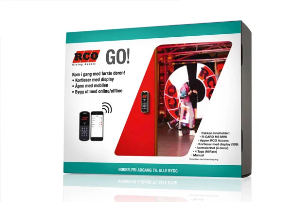 RCO GO! Gen2 - Startpakke 1 Dør Med M5 Mini, App, Kortleser M/Display