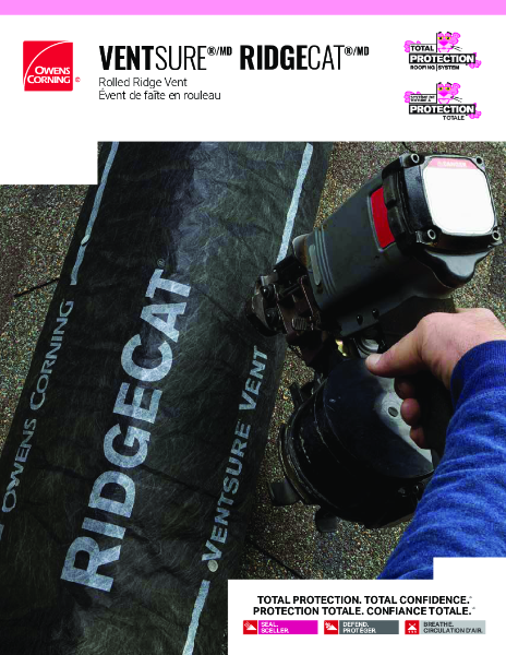 VentSure RidgeCat Data Sheet