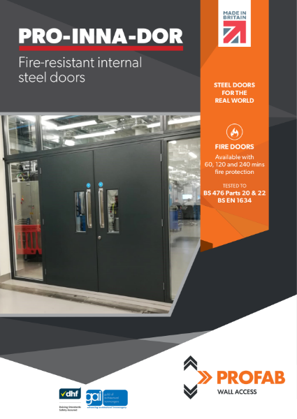 Profab Fire-resistant internal steel doors