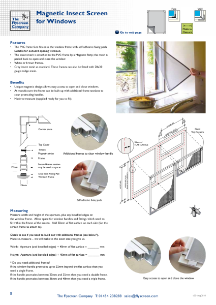 Magnetic Flyscreen Screen for Windows