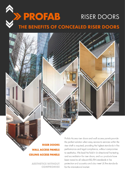 Profab Access Benefits of Concealed Riser Doors