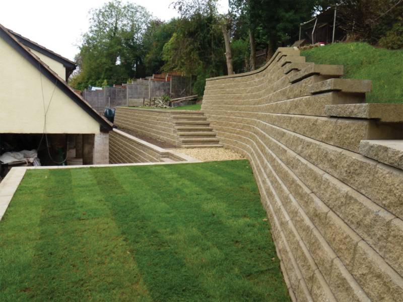 Allan Block Retaining Wall Cap -&nbsp;Precast concrete interlocking blocks