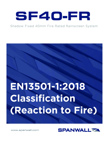 EN13501-1:2018 Classification (Reaction to Fire)