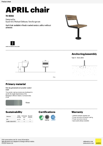 APRIL Chair - 74-900A