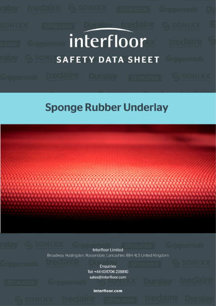 Sponge rubber underlay