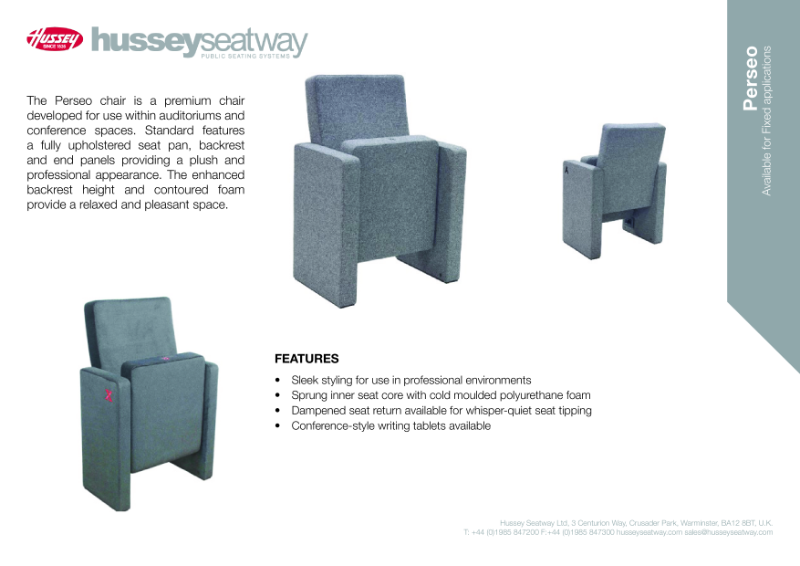 Perseo Chair- Product Specification