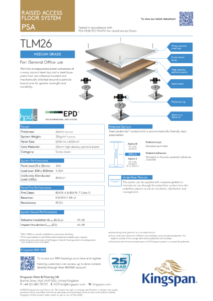 TLM26 (Medium Grade Access Floor)
