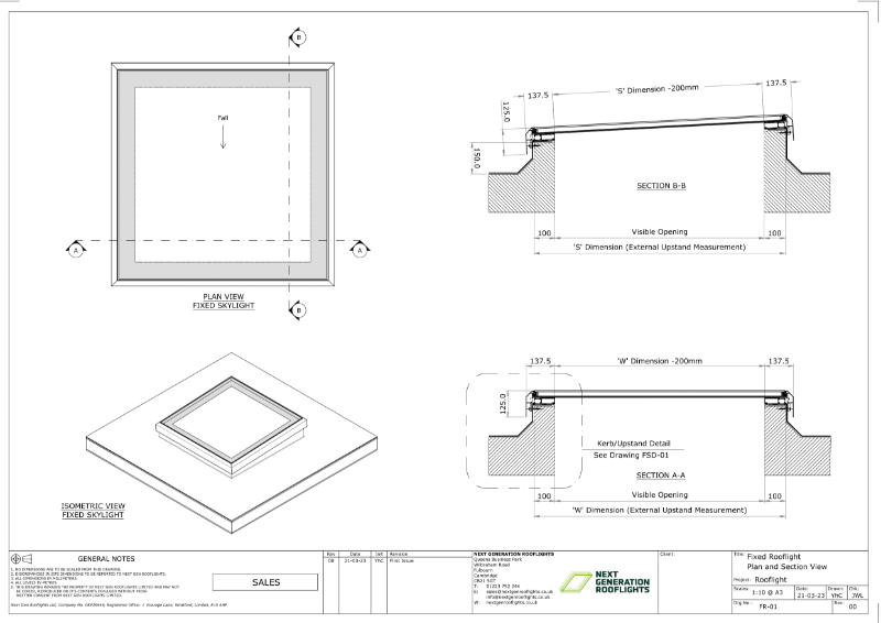 Fixed Rooflight