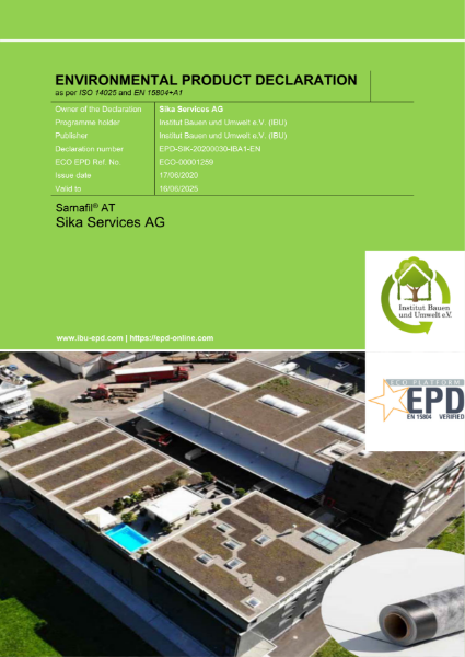 Sika Roofing EPD_Sarnafil-AT_Bauen-und-Umwelt