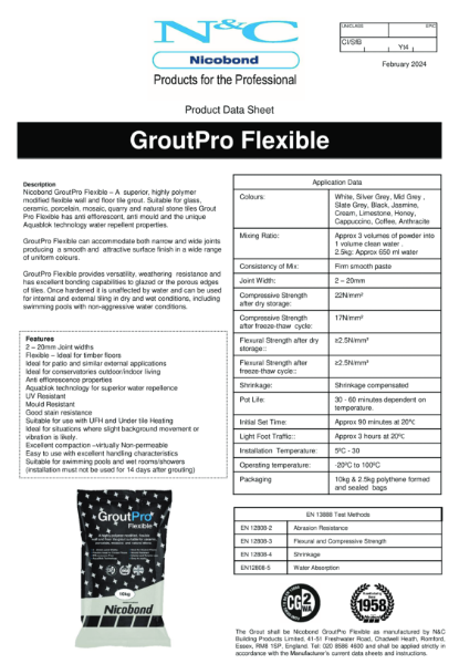 Nicobond GroutPro Flexible