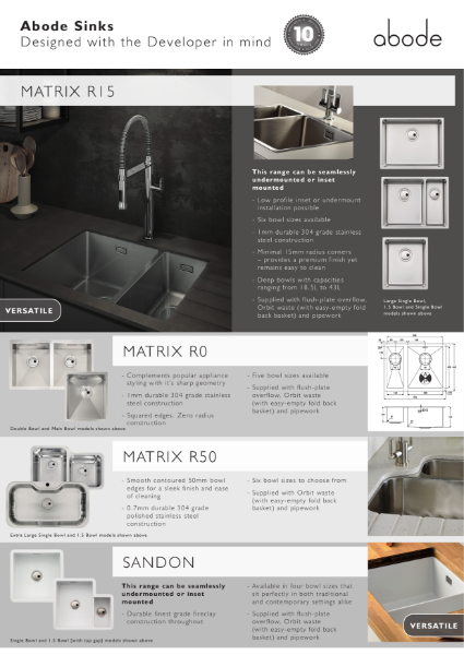 ABODE KITCHEN SINKS