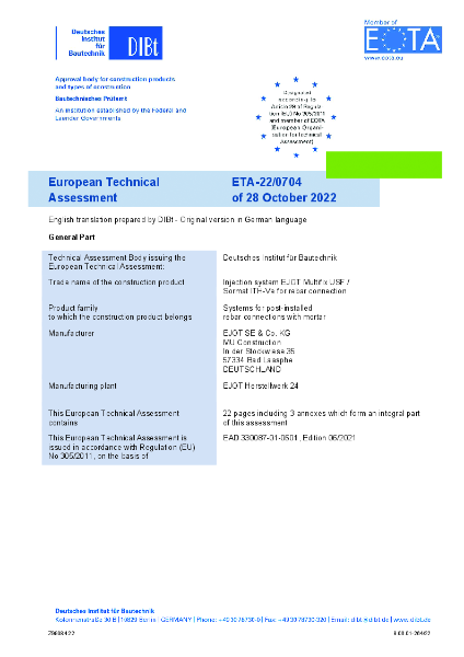 EJOT ETA 22/0704 