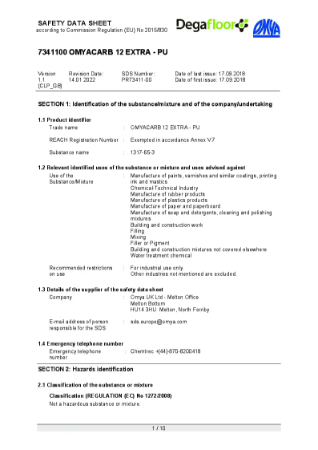 SDS Omyacarb 12 Extra PU MSDS - NEW (6)