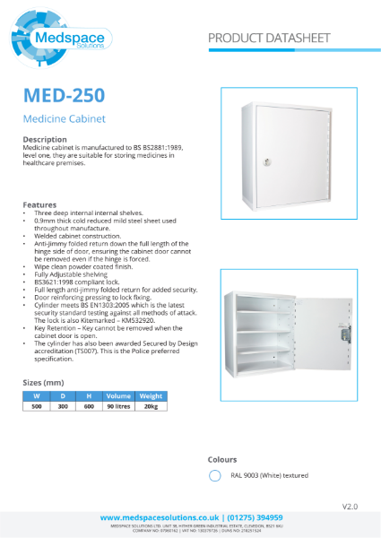 MED-250 - Medicine Cabinet