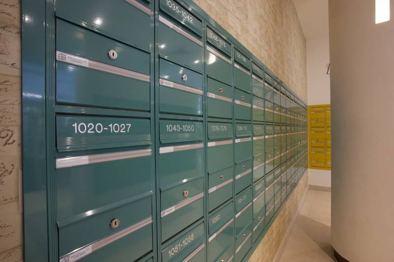 COM 1 Mailbox - Vertical Aluminium Welded Mailbox  - Vertical Aluminium Mailbox