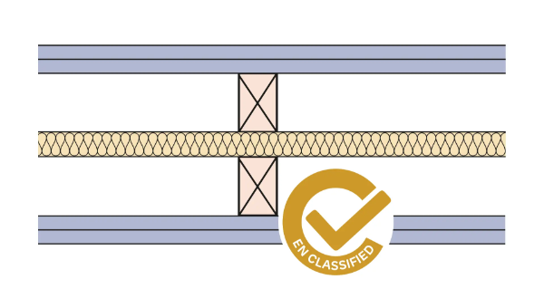 Siniat Non-loadbearing Timber Stud Partition - Twin(UB)-TS63x38-215dB-25G(210)