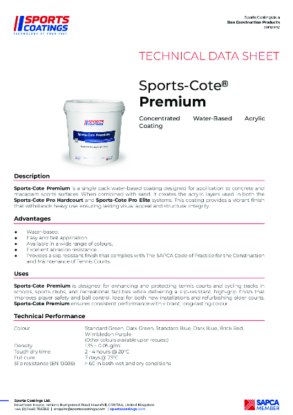 Sports-Cote Premium TDS