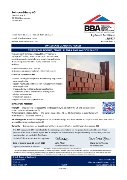 Certificate: 15/5227