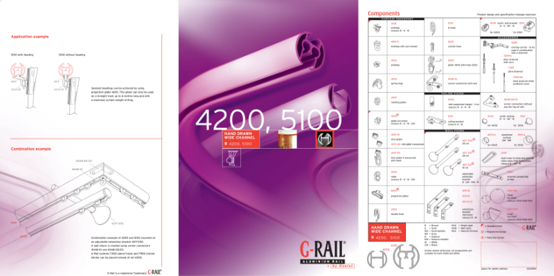 G-Rail hand drawn wide channel - 4200, 5100