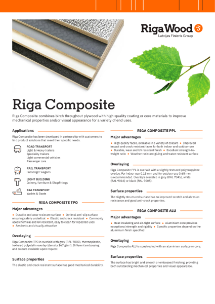 Riga Composite - Datasheet - Riga Wood