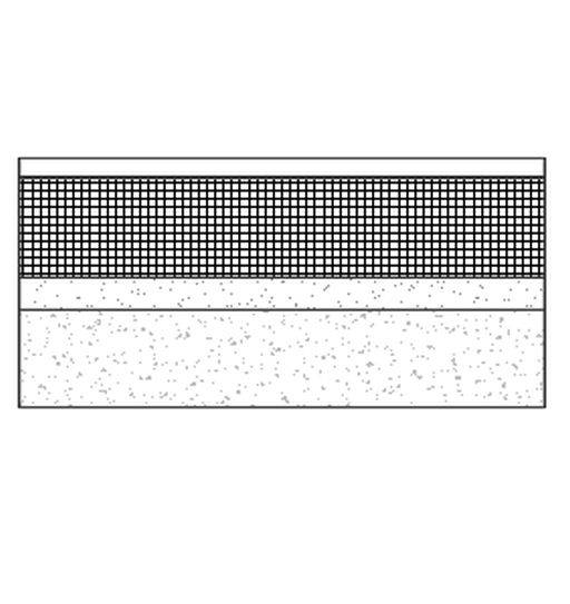 Flat mastic asphalt warm roof on precast hollow slab