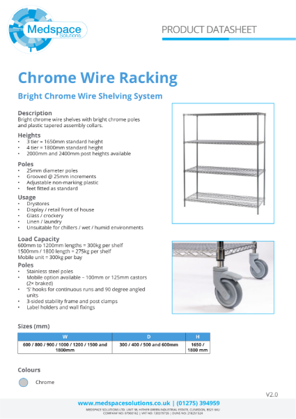 Chrome Wire Racking