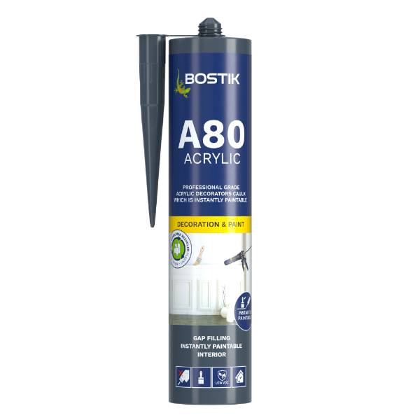 Bostik Professional A80 - Instantly Paintable Caulk - Decorator's Caulk