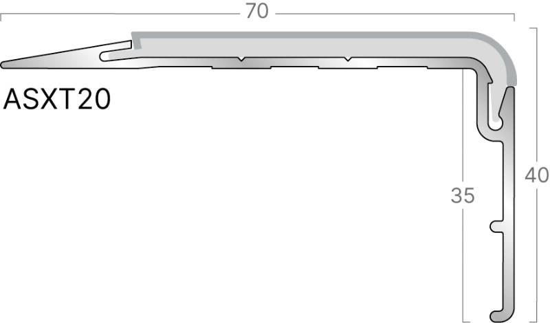 XT Aluminium Stair Edgings