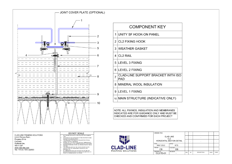 CL2 - Horizontal Section Technical Drawing