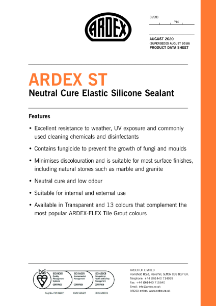 ARDEX ST Datasheet