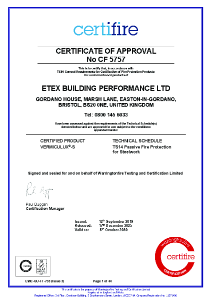 Certificate of Approval  