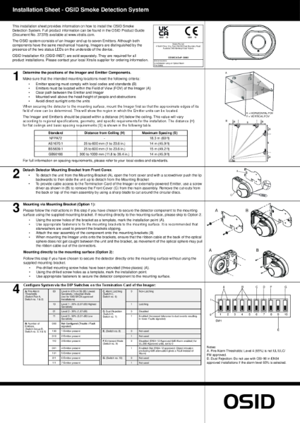 XTRALIS OSID Installation sheet