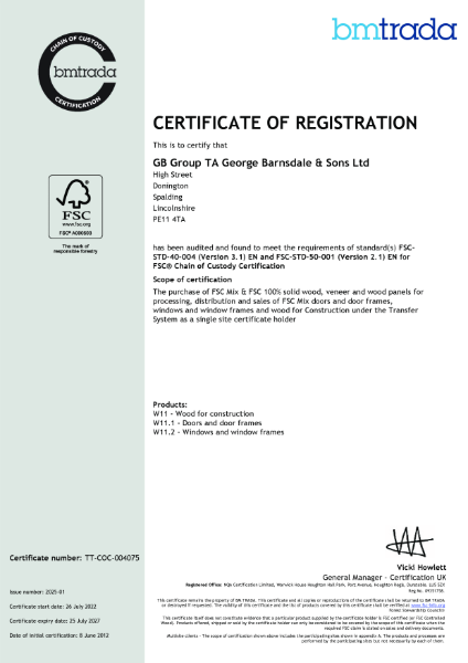FSC Chain of Custody