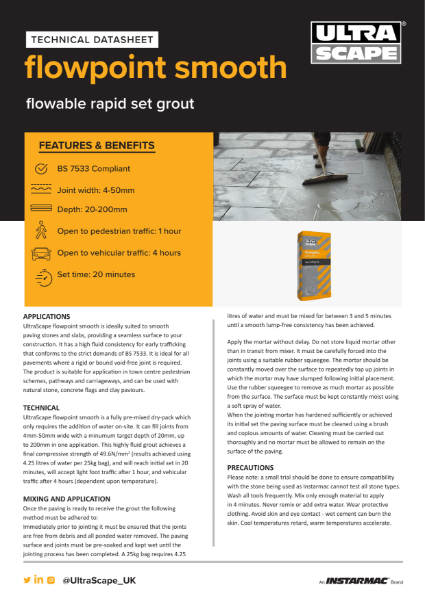 Flowpoint Smooth Technical Datasheet