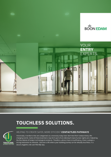 Touchless solutions - safer, more efficient contactless pathways