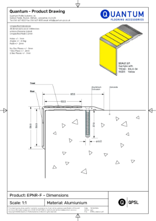 EPNR-F - Customer Drawing