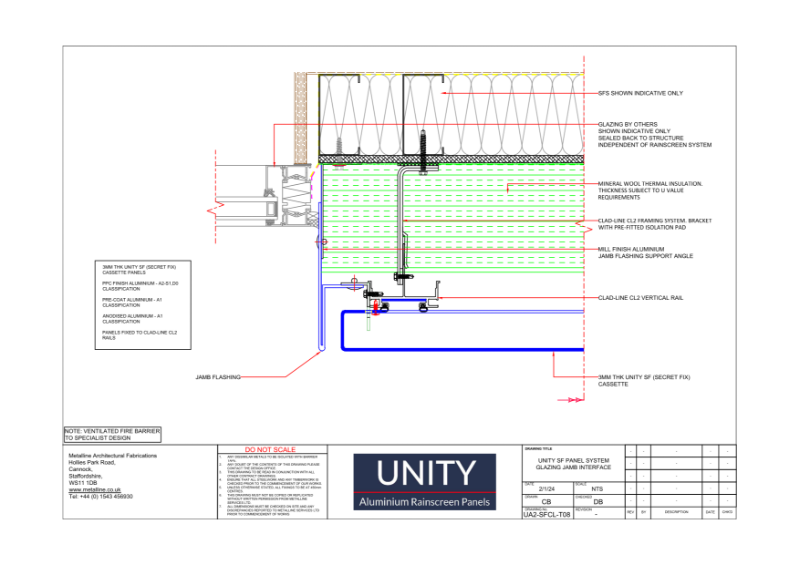 Unity A2 SF-08 Technical Drawing