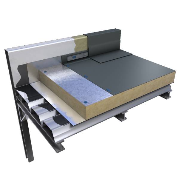 Ecoflex FM Warm Roof Mechanically Fixed Single Ply With Anchored Solar PV