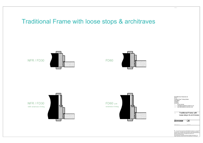 Traditional Frame cross section