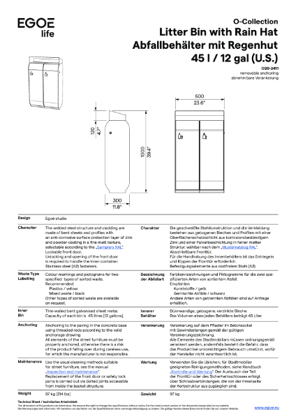 O20-2411 - Data Sheet