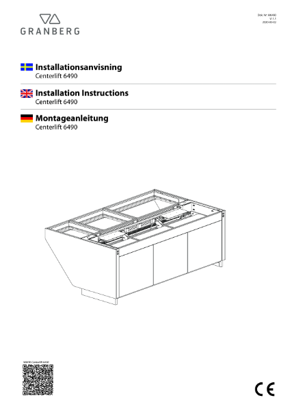 Installation instructions Granberg Centerlift 6490