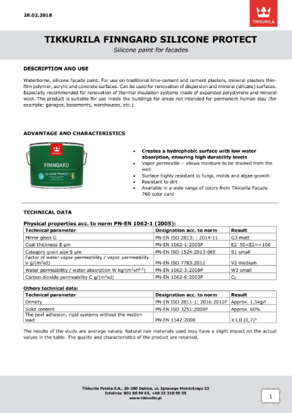 Finngard Silicone Protect TDS