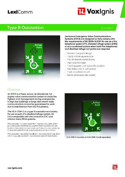 ViLX-OSB-G Datasheet