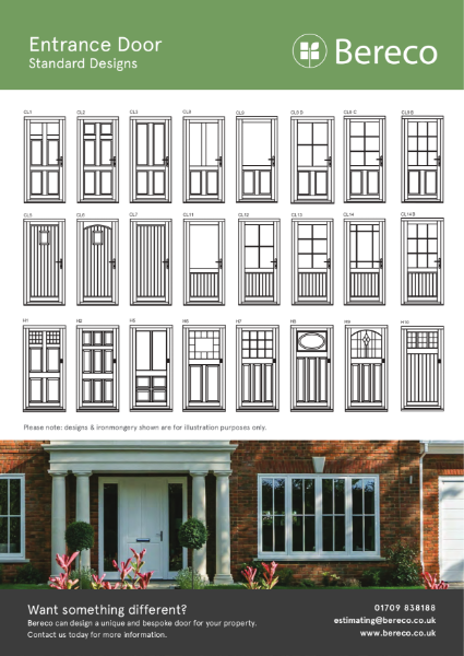 Bereco Standard Entrance Door Styles