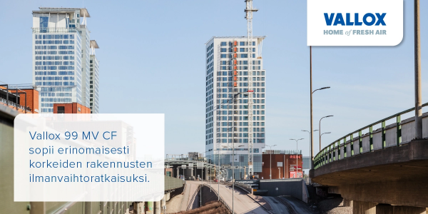 Vallox 99 MV CF vakiovirtauspuhaltimilla