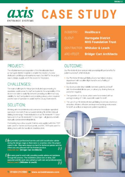 Axis Case Study 42 Harrogate Hospital