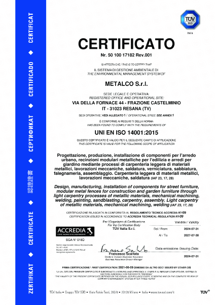 Metalco - ISO 14001:2015 (07.2025)