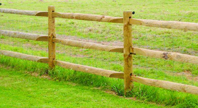Wood post and rail fencing systems